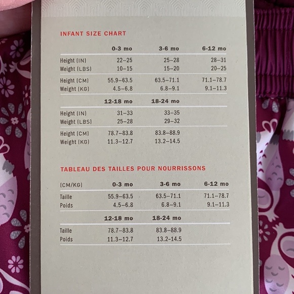 NWT North Face purple owl printed infant snow pants sz 6-12 months - Picture 5 of 7